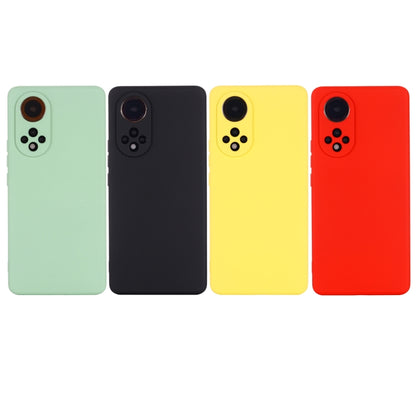 For Huawei Nova 9 Solid Color Liquid Silicone Dropproof Full Coverage Protective Case(Black) - Mobile Accessories by buy2fix | Online Shopping UK | buy2fix