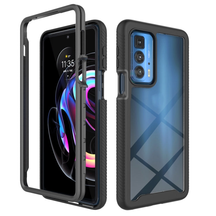 For Motorola Edge 20 Pro Starry Sky Solid Color Series Shockproof PC + TPU Protective Case(Black) - Mobile Accessories by buy2fix | Online Shopping UK | buy2fix