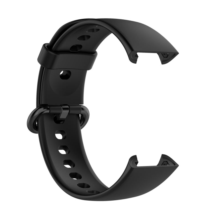 For Xiaomi Redmi Watch 2 Solid Color Silicone Strap Watch Band(Black) - Smart Wear by buy2fix | Online Shopping UK | buy2fix