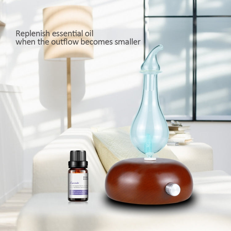 Wood Essential Oil Diffuser Aromatherapy Machine Automatic Alcohol Sprayer, Plug Specification:EU Plug(Dark Brown) - Home & Garden by buy2fix | Online Shopping UK | buy2fix