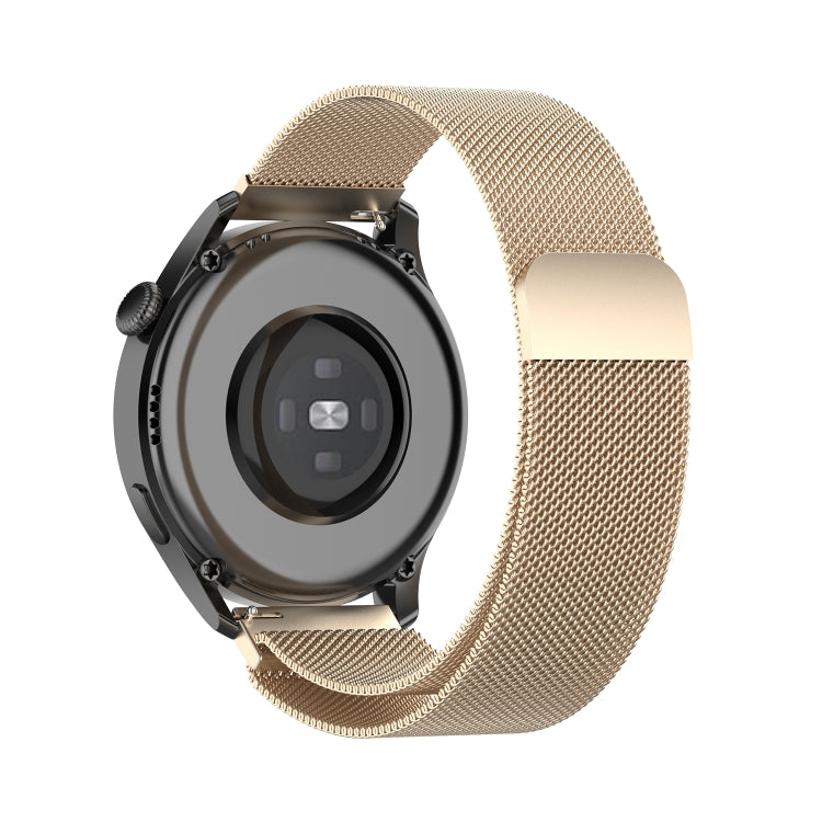 For Huawei Watch GT 3 42mm 20mm Milan Metal Watch Band(Champagne Gold) - Watch Bands by buy2fix | Online Shopping UK | buy2fix