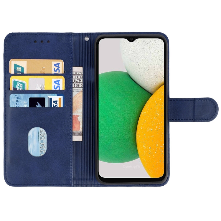 Leather Phone Case For Samsung Galaxy A03 Core(Blue) - Galaxy Phone Cases by buy2fix | Online Shopping UK | buy2fix