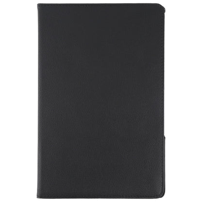 For Lenovo Tab P12 Pro 12.6 Litchi Texture Solid Color Leather Tablet Case(Black) - Lenovo by buy2fix | Online Shopping UK | buy2fix