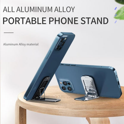 Aluminum Alloy Folding Phone Holder(Silver) - Desktop Holder by buy2fix | Online Shopping UK | buy2fix