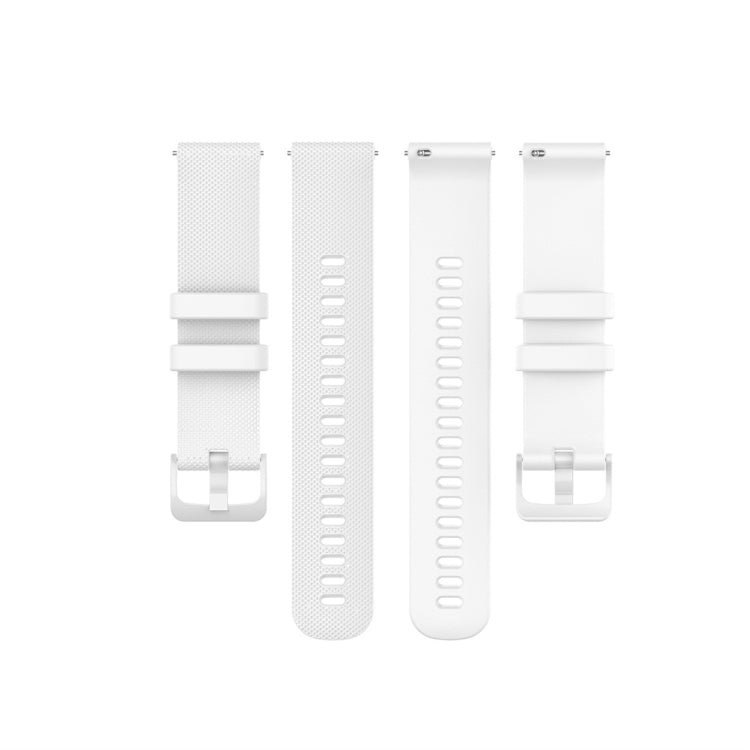 For Garmin Silicone Smart Watch Watch Band, Size:20mm Universal(White) - Watch Bands by buy2fix | Online Shopping UK | buy2fix