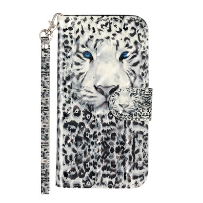 For Samsung Galaxy S22 5G 3D Pattern Horizontal Flip PU Leather Phone Case(Leopard) - Galaxy S22 5G Cases by buy2fix | Online Shopping UK | buy2fix