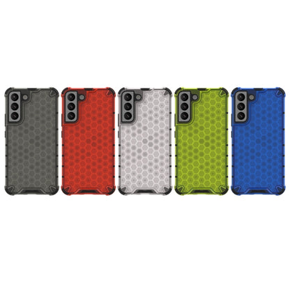 For Samsung Galaxy S22+ 5G Honeycomb PC + TPU Phone Case(Black) - Galaxy S22+ 5G Cases by buy2fix | Online Shopping UK | buy2fix