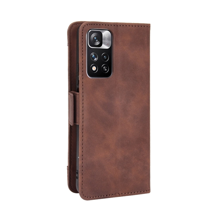 For Xiaomi Redmi Note 11 Pro Skin Feel Calf Pattern Leather Phone Case(Brown) - Xiaomi Accessories by buy2fix | Online Shopping UK | buy2fix