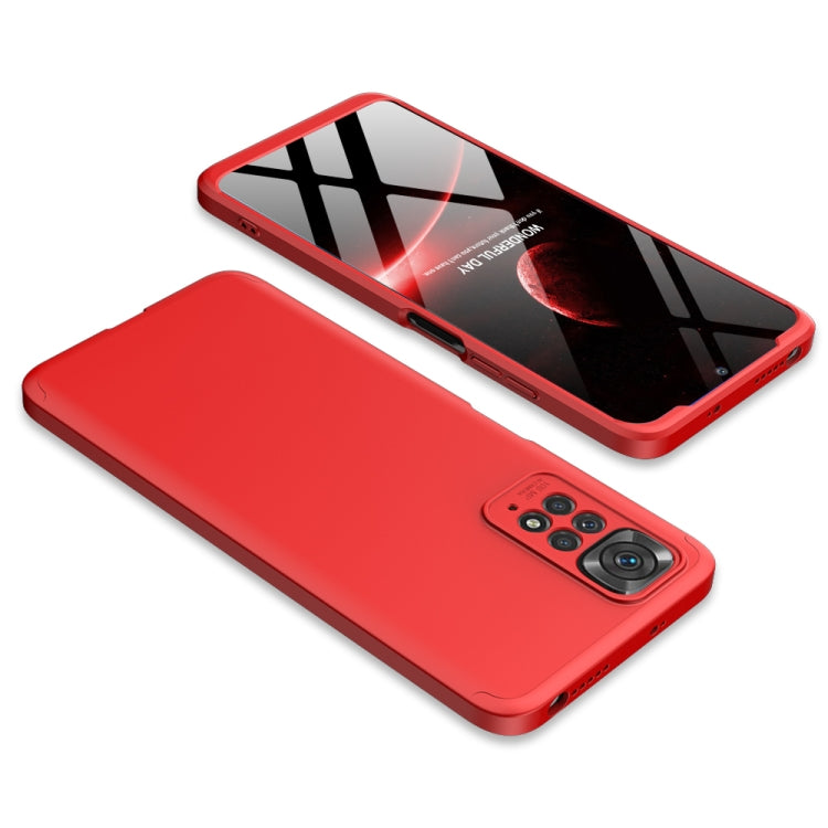 For Xiaomi Redmi Note 11S / 11 Global Version GKK Three Stage Splicing PC Phone Case(Red) - Xiaomi Accessories by GKK | Online Shopping UK | buy2fix