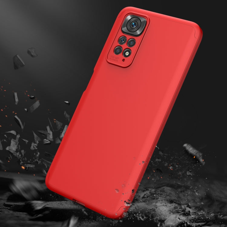 For Xiaomi Redmi Note 11S / 11 Global Version GKK Three Stage Splicing PC Phone Case(Red) - Xiaomi Accessories by GKK | Online Shopping UK | buy2fix