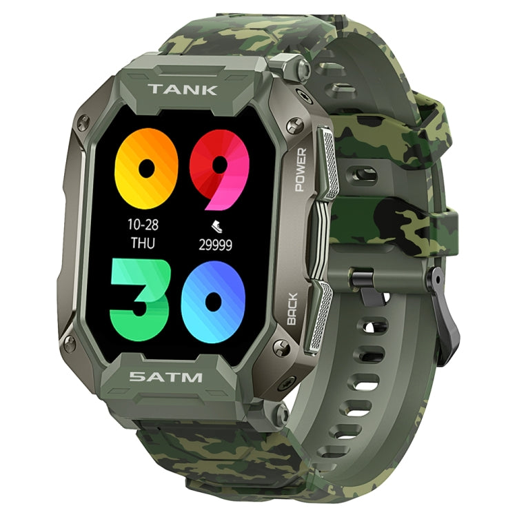 TANK M1 1.72 TFT Screen Smart Watch, Support Sleep Monitoring / Heart Rate Monitoring(Camouflage Green) - Smart Wear by buy2fix | Online Shopping UK | buy2fix