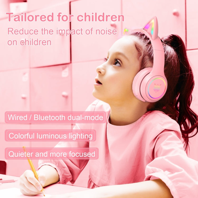 ONIKUMA B90 RGB Lighting Wireless Bluetooth Headphone (Pink) -  by ONIKUMA | Online Shopping UK | buy2fix