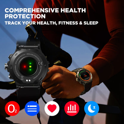 Zeblaze Stratos 2 1.3 inch AMOLED Screen Smart Watch, Support Sleep Monitoring / Heart Rate Monitoring(Grey) - Smart Wear by Zeblaze | Online Shopping UK | buy2fix
