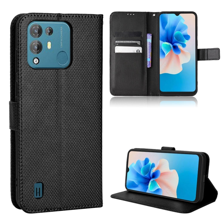 For Blackview A55 Pro Diamond Texture Leather Phone Case(Black) - Mobile Accessories by buy2fix | Online Shopping UK | buy2fix