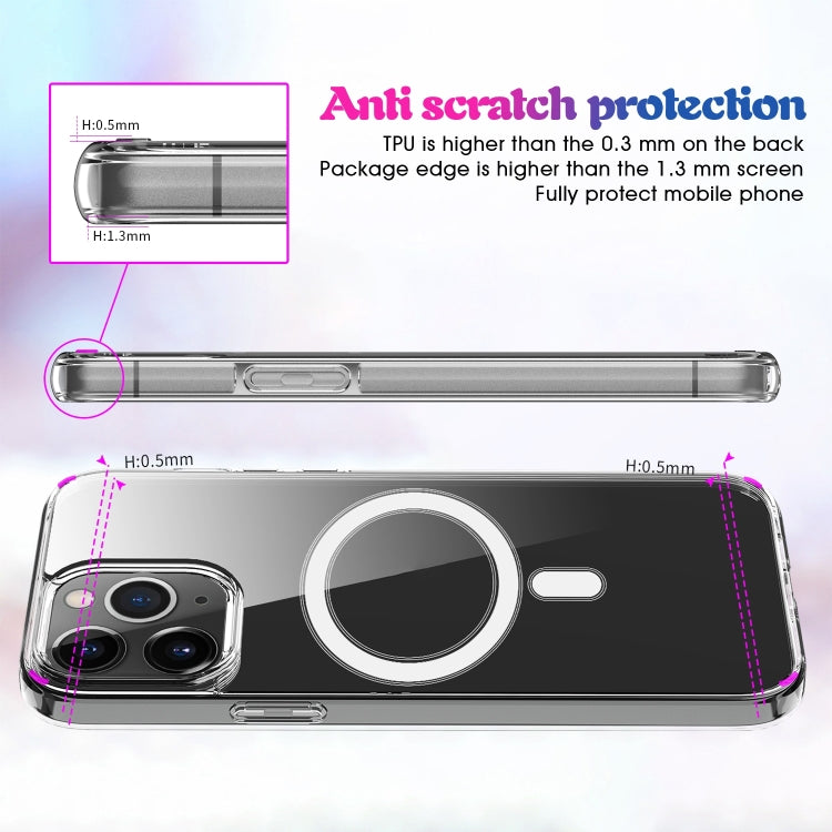 For iPhone 14 Pro Max Magsafe Clear Acrylic PC +TPU Phone Case (Transparent) - iPhone 14 Pro Max Cases by buy2fix | Online Shopping UK | buy2fix