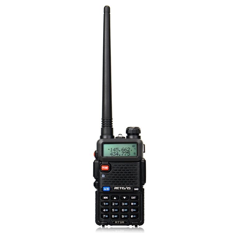 RETEVIS RT5R EU Frequency 144-146MHz & 430-440MHz Handheld Two Way Radio Walkie Talkie(Black) - Consumer Electronics by RETEVIS | Online Shopping UK | buy2fix