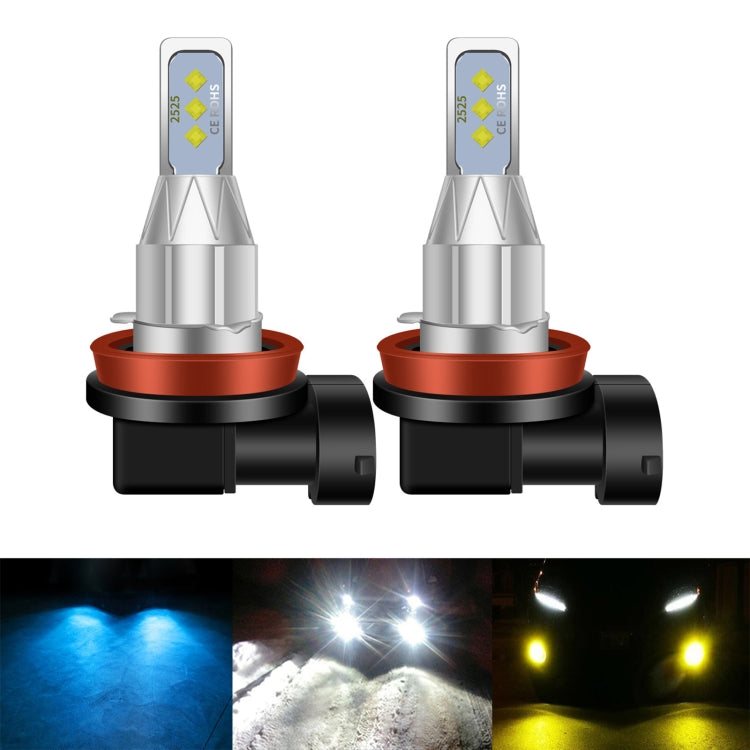 1 Pair H16JP DC 12V-24V 12W 1800LM Car LED Fog Light(White Light) - In Car by buy2fix | Online Shopping UK | buy2fix