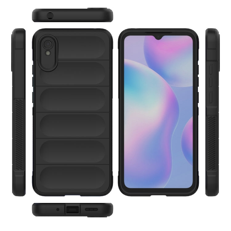 For Xiaomi Redmi 9A Magic Shield TPU + Flannel Phone Case(Dark Green) - Xiaomi Cases by buy2fix | Online Shopping UK | buy2fix