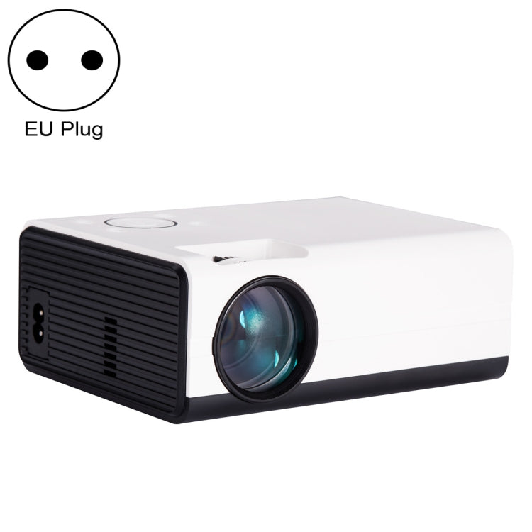 T01 800x480 2200 Lumens Mini LCD Digital Projector, Basic Version, EU Plug(White Black) - Consumer Electronics by buy2fix | Online Shopping UK | buy2fix