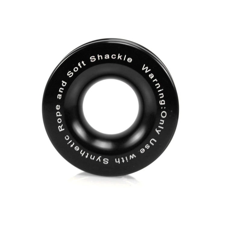 Truck Winch Snatch Recovery Ring for Soft Shackle ATV UTV Rcovery 41000 lb(Black) - In Car by buy2fix | Online Shopping UK | buy2fix