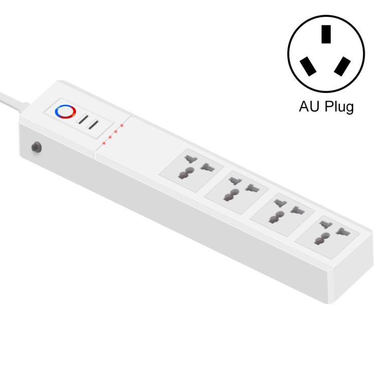 WiFi 10A SM-SO306-M 4 Holes + 2 USB Multi-purpose Smart Power Strip(AU Plug) - Consumer Electronics by buy2fix | Online Shopping UK | buy2fix