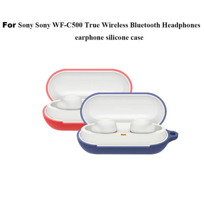 Bluetooth Earphone Silicone Case For Sony WF-C500(White) - Sony Earphone Case by buy2fix | Online Shopping UK | buy2fix