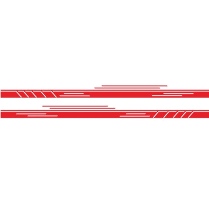 2 PCS/Set D-932 Stripe Pattern Car Modified Decorative Sticker(Red) - In Car by buy2fix | Online Shopping UK | buy2fix