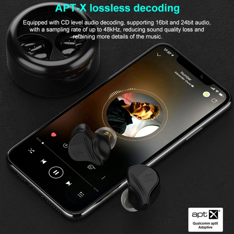 KZ-VXS Ten-Unit Coil Iron Stereo In-Ear Sports Bluetooth Earphones(Obsidian Black) - Bluetooth Earphone by KZ | Online Shopping UK | buy2fix