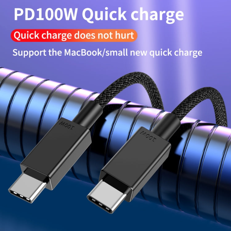 100W USB-C / Type-C to USB-C / Type-C Fast Charging Data Cable, Length:2m(Black) -  by buy2fix | Online Shopping UK | buy2fix