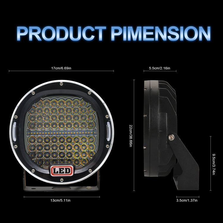 Truck Modified 7 inch Round Spotlight DC9-30V / 3000K/6000K / 3500LM - In Car by buy2fix | Online Shopping UK | buy2fix