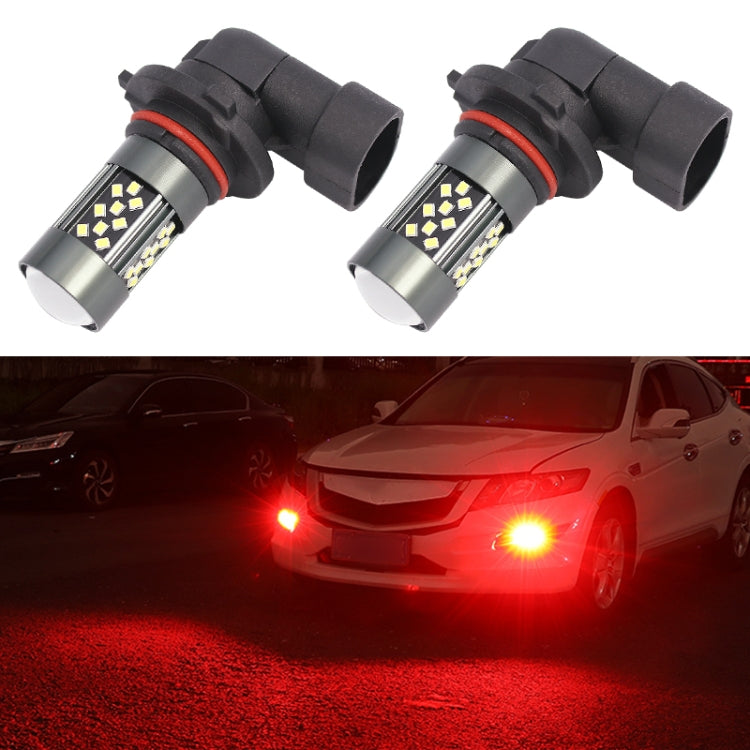 1 Pair 9006 12V 7W Strobe Car LED Fog Light(Red Light) - In Car by buy2fix | Online Shopping UK | buy2fix