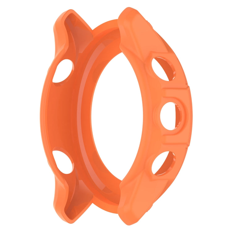 For Garmin Forerunner 955 Armor Hollow TPU Watch Case(Orange) - Watch Cases by buy2fix | Online Shopping UK | buy2fix