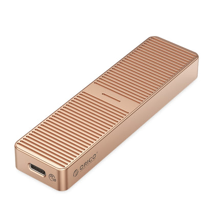 ORICO FV25C3-G2-RG 10Gbps USB3.2 Gen2 Type-C M.2 NVMe/NGFF(SATA) Dual Protocol SSD Enclosure(Gold) - External Hard Drives by ORICO | Online Shopping UK | buy2fix