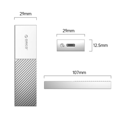 ORICO FV09C3-G2-SV 10Gbps USB3.2 Gen2 Type-C M.2 NVMe/NGFF(SATA) Dual Protocol SSD Enclosure(Silver) - HDD Enclosure by ORICO | Online Shopping UK | buy2fix