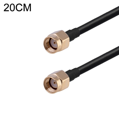 RP-SMA Male to RP-SMA Male RG174 RF Coaxial Adapter Cable, Length: 20cm - Connectors by buy2fix | Online Shopping UK | buy2fix