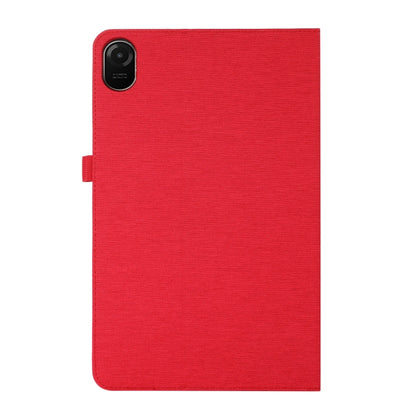 For Honor Pad 8 Fabric PU + TPU Flip Tablet Leather Case(Red) - For Huawei by buy2fix | Online Shopping UK | buy2fix