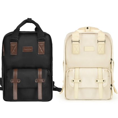 CADeN Multifunctional Photography Shoulders Digital Bag Portable Camera Backpack, Size:28.5 x 14 x 42cm(Beige) - Camera Accessories by CADeN | Online Shopping UK | buy2fix
