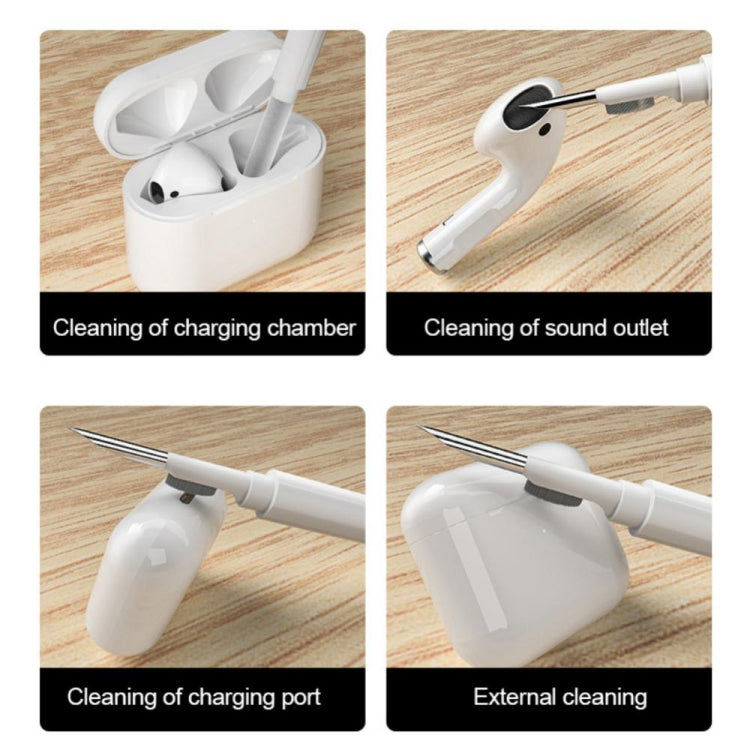 Q3 6 in 1 Bluetooth Headphhone Cleaning Tools Set(Black) - Apple Accessories by buy2fix | Online Shopping UK | buy2fix