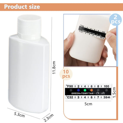 H01233 12pcs Portable Water Urine Detect Bottle Set - Consumer Electronics by buy2fix | Online Shopping UK | buy2fix