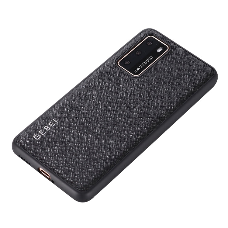 For Huawei P40 Pro GEBEI Full-coverage Shockproof Leather Protective Case(Black) - Huawei Cases by GEBEI | Online Shopping UK | buy2fix