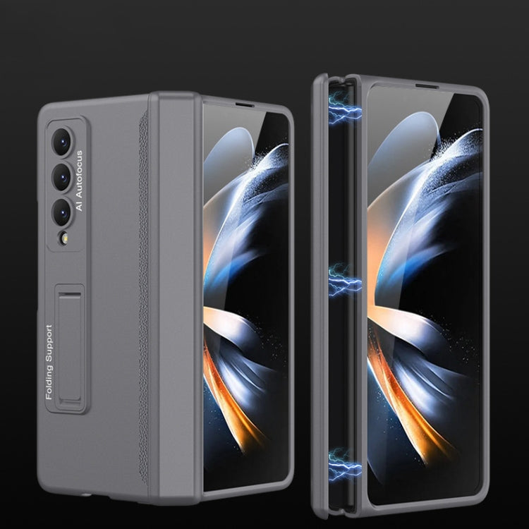 For Samsung Galaxy Z Fold4 GKK Magnetic Hinged Folding Full Phone Case(Grey) - Galaxy Z Fold4 5G Cases by GKK | Online Shopping UK | buy2fix