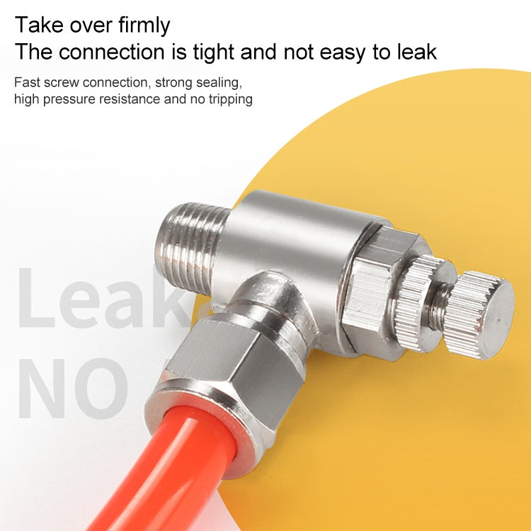 SL6-M5 LAIZE Nickel Plated Copper Trachea Quick Fitting Throttle Valve Lock Female Connector -  by LAIZE | Online Shopping UK | buy2fix