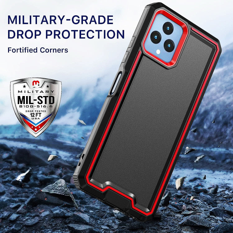 For T-Mobile Revvl 6 5G Armour Two-color TPU + PC Phone Case(Black) - More Brand by buy2fix | Online Shopping UK | buy2fix
