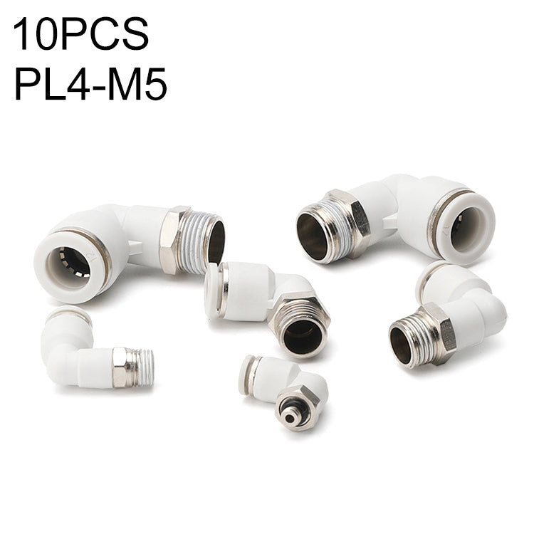 PL4-M5 LAIZE 10pcs PL Elbow Pneumatic Quick Fitting Connector -  by LAIZE | Online Shopping UK | buy2fix