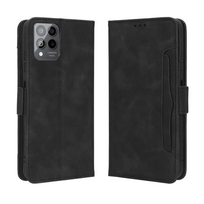 For T-Mobile REVVL 6 Pro 5G Skin Feel Calf Texture Card Slots Leather Phone Case(Black) - More Brand by buy2fix | Online Shopping UK | buy2fix