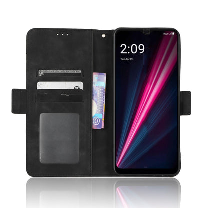 For T-Mobile REVVL 6 Pro 5G Skin Feel Calf Texture Card Slots Leather Phone Case(Black) - More Brand by buy2fix | Online Shopping UK | buy2fix