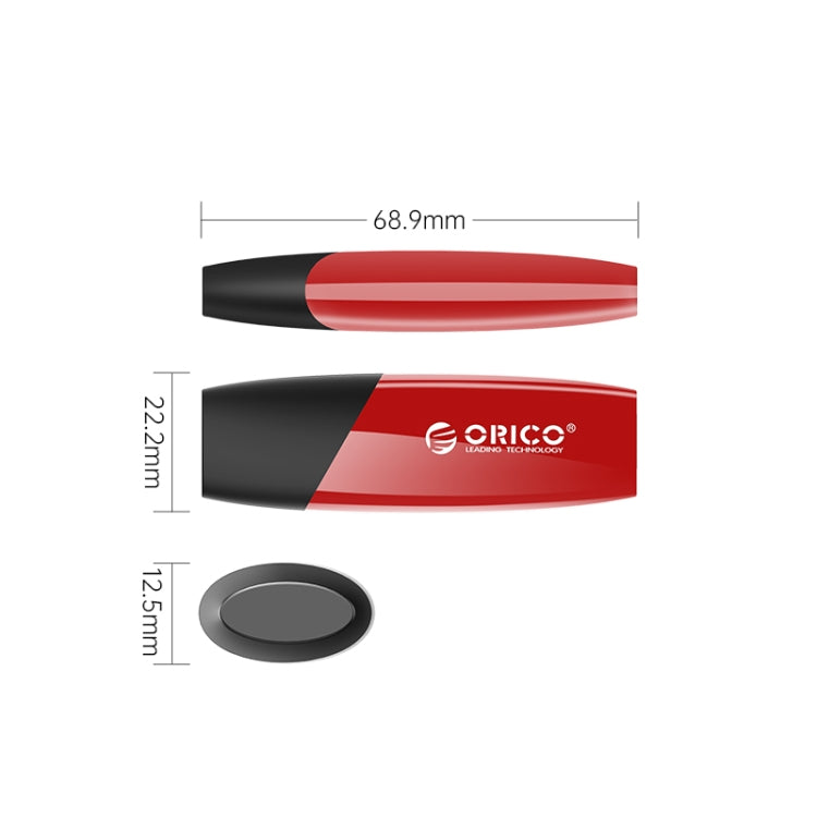 ORCIO USB3.0 U Disk Drive, Read: 100MB/s, Write: 15MB/s, Memory:32GB, Port:Type-C(Red) - USB Flash Drives by ORICO | Online Shopping UK | buy2fix
