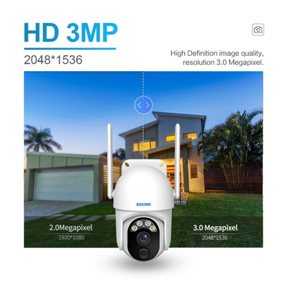 ESCAM QF103 3MP Cloud Storage PT WIFI PIR Alarm IP Camera with Solar Panel Battery Support Full Color Night Vision & Two Way Audio - Security by ESCAM | Online Shopping UK | buy2fix