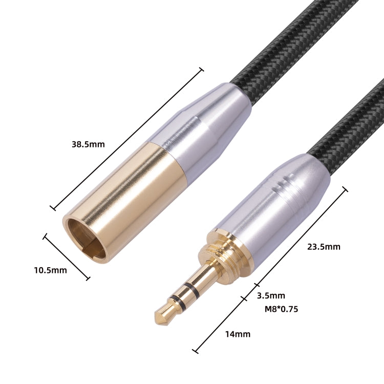 SB423M120-03 6.35mm + 3.5mm Male to Mini XLR 3pin Male Audio Cable, Length: 30cm - Consumer Electronics by buy2fix | Online Shopping UK | buy2fix