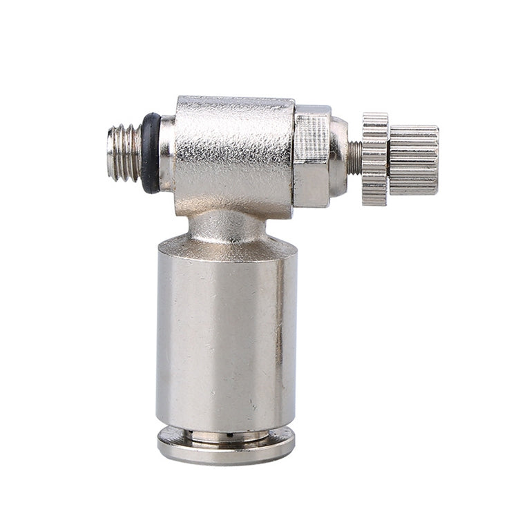 SL4-02 LAIZE Nickel Plated Copper Male Thread Throttle Valve Pneumatic Connector -  by LAIZE | Online Shopping UK | buy2fix